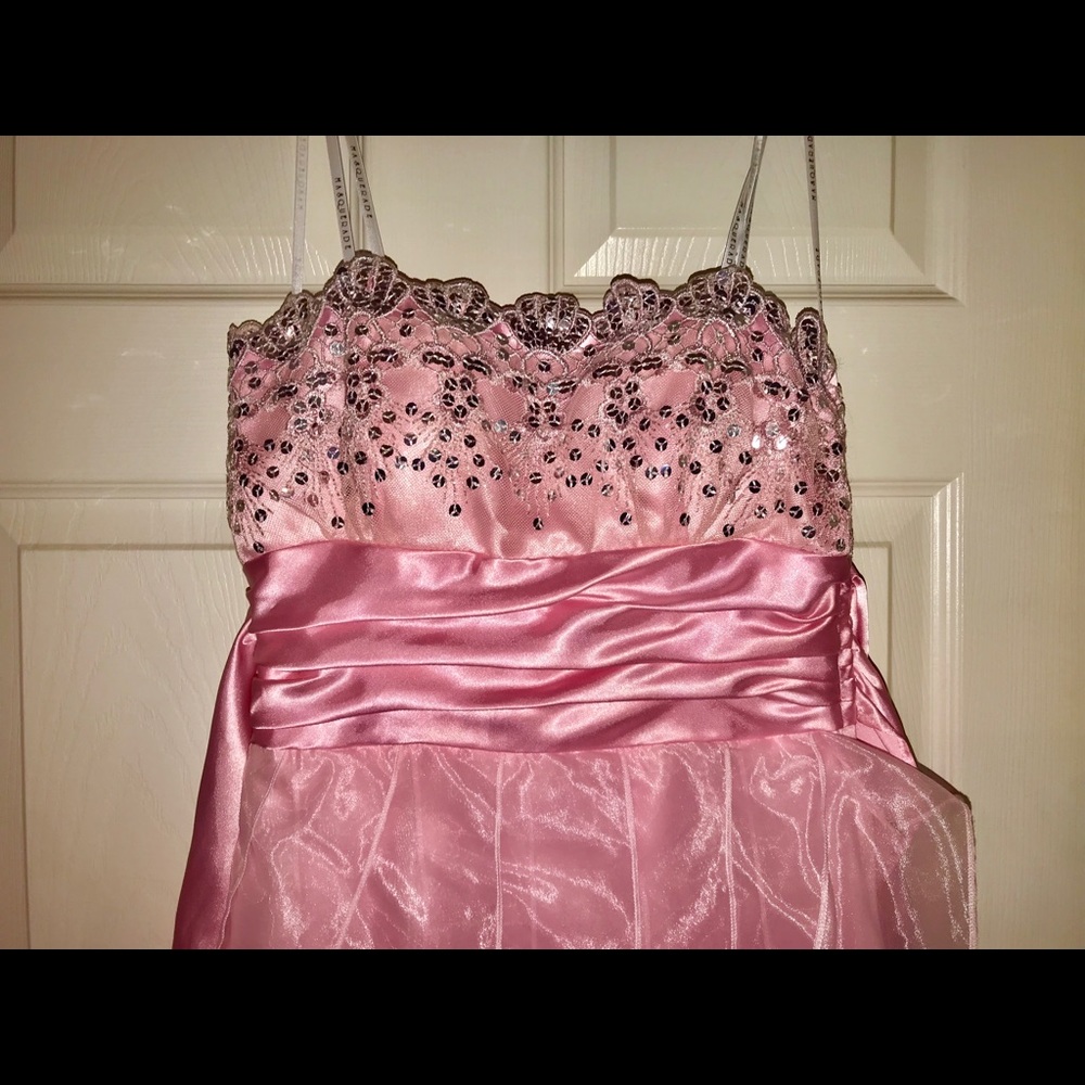 Pink sequin Princess PROM DRESS - Picture 8 of 8